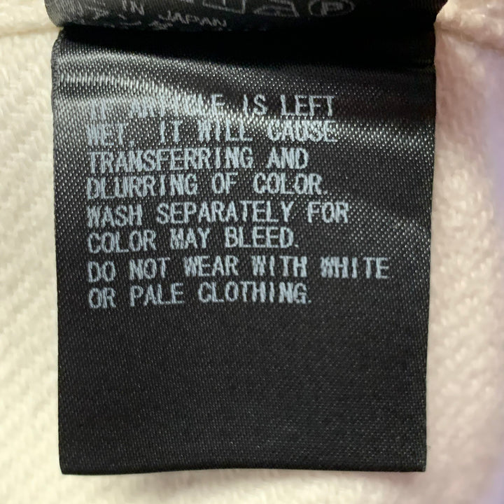 UNDERCOVER Size XL White Red Twill Cotton Contrast Trim Chore Jacket