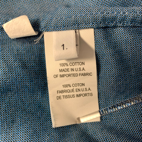 THOM BROWNE Size S Blue Cotton Button Down Long Sleeve Shirt