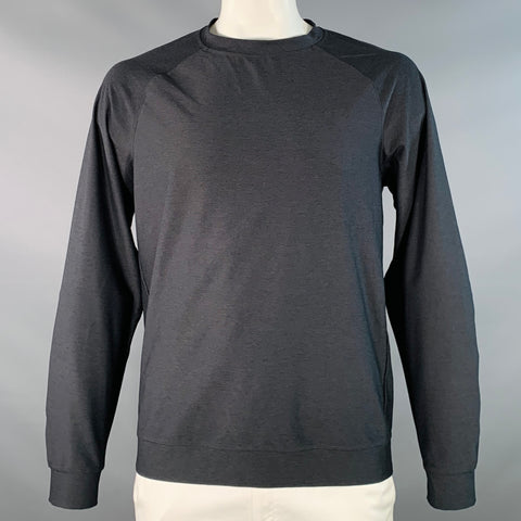 A.P.C. Size L Black Polyester Blend Long Sleeve Sweatshirt