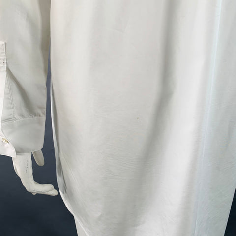 Chemise TOTOKAELO en coton blanc, taille L, col pointu