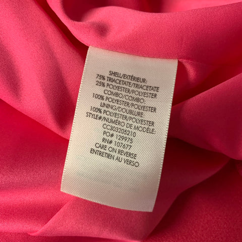 ALICE + OLIVIA Size XS Pink Triacetate Blend Mesh Peak Lapel Coat