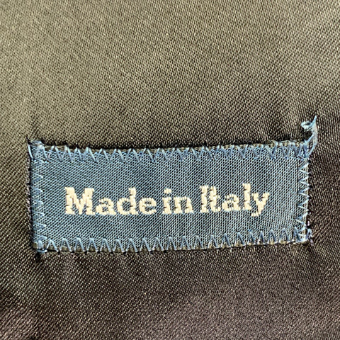 RALPH LAUREN Size 38 Navy Cashmere Double Breasted Peak Lapel Coat
