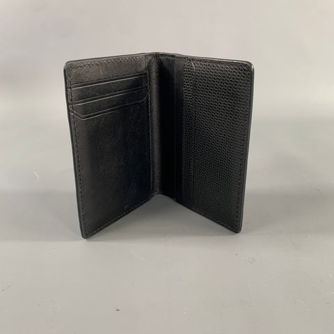 TUMI Grey & Black Animal Print Leather Wallet