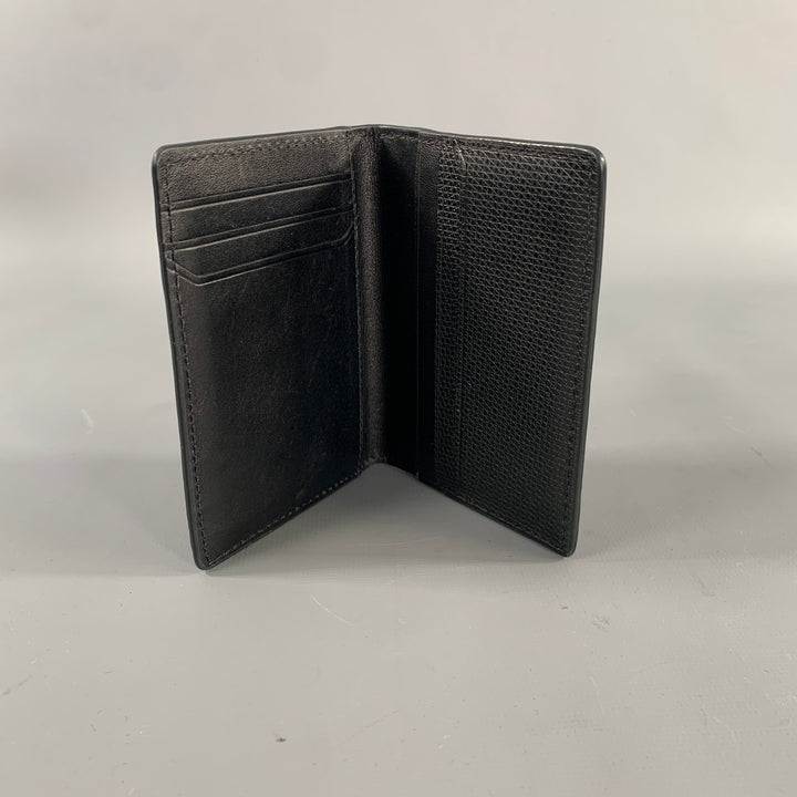 TUMI Grey & Black Animal Print Leather Wallet