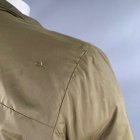 DIRK BIKKEMBERGS Taille L Veste en mélange de polyester vert olive