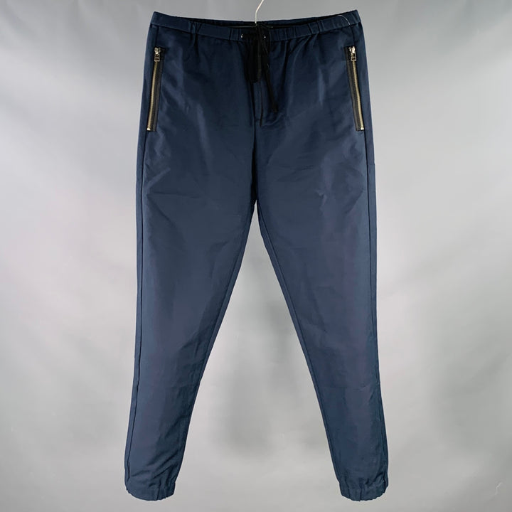 3.1 PHILLIP LIM Size S Navy Nylon Blend Drawstring Casual Pants