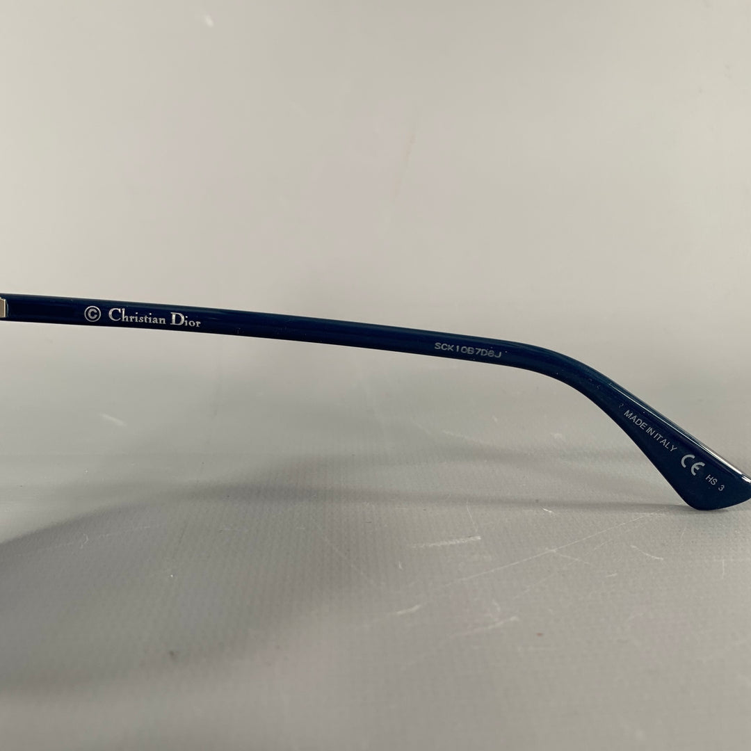 CHRISTIAN DIOR So Real Pink Grey Stripe Metal Sunglasses