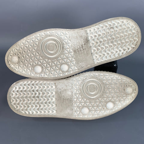 MAISON MARGIELA Size 7 Beige White Canvas Low Top Sneakers