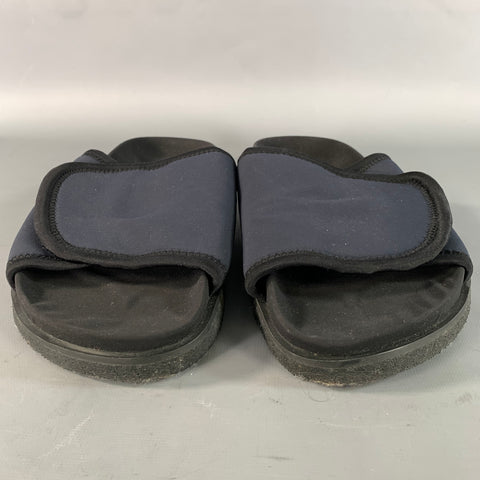 JAMES PERSE Size 11 Navy Black Solid Slide Sandals