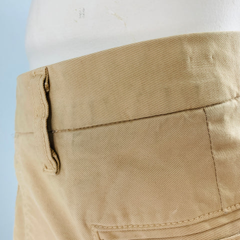 BALDWIN Size 34 Khaki Cotton Polyurethane Chino Casual Pants