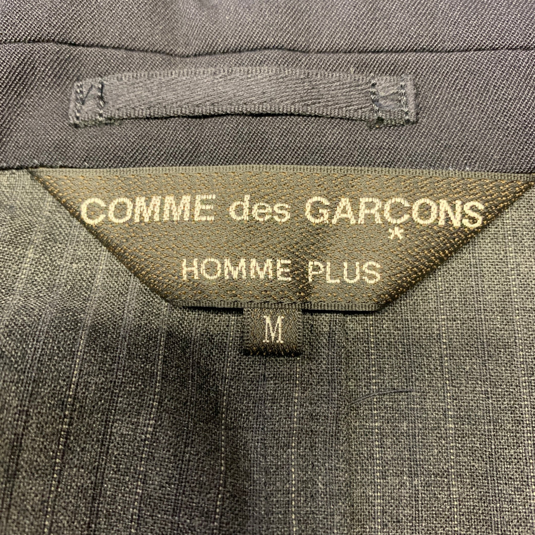 COMME des GARCONS HOMME PLUS Chest Size M Navy Grey Mixed Fabrics Sport Coat