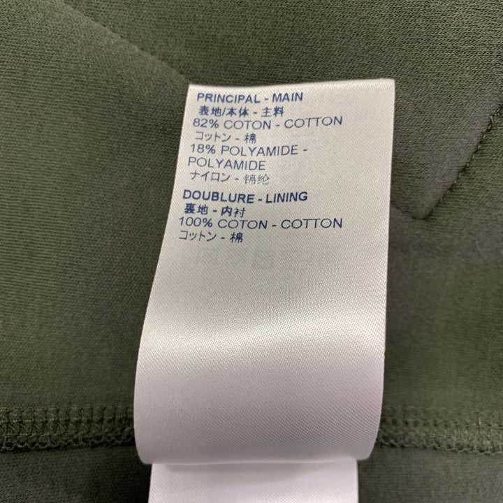 LOUIS VUITTON Size L Green Cotton Blend Hoodie Jacket
