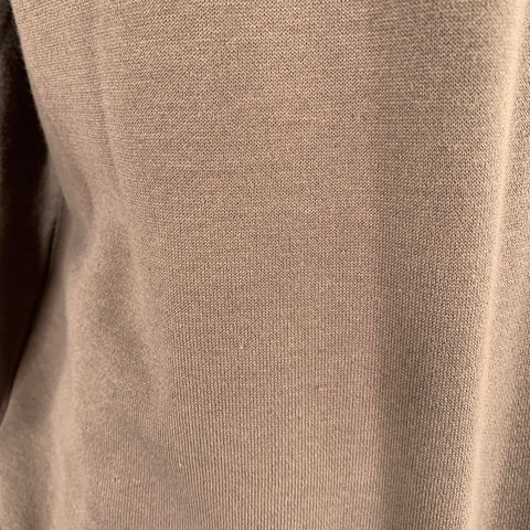 BOTTEGA VENETA Size L Brown Cotton Crew Neck Sweatshirt