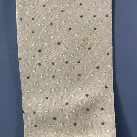 ISSEY MIYAKE Yellow Light Dots Silk Tie