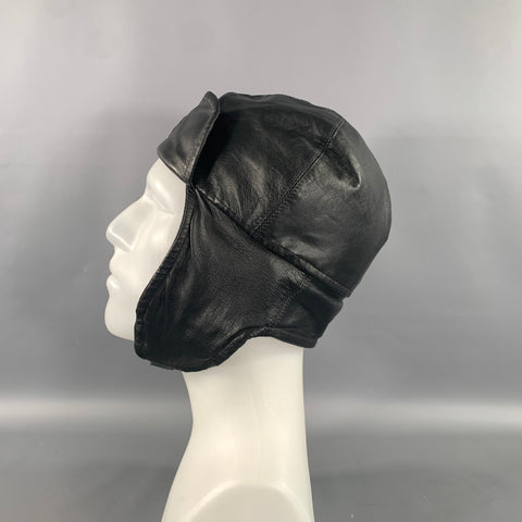 CESARE PACIOTTI Size 7 1/4 Black Leather Hats