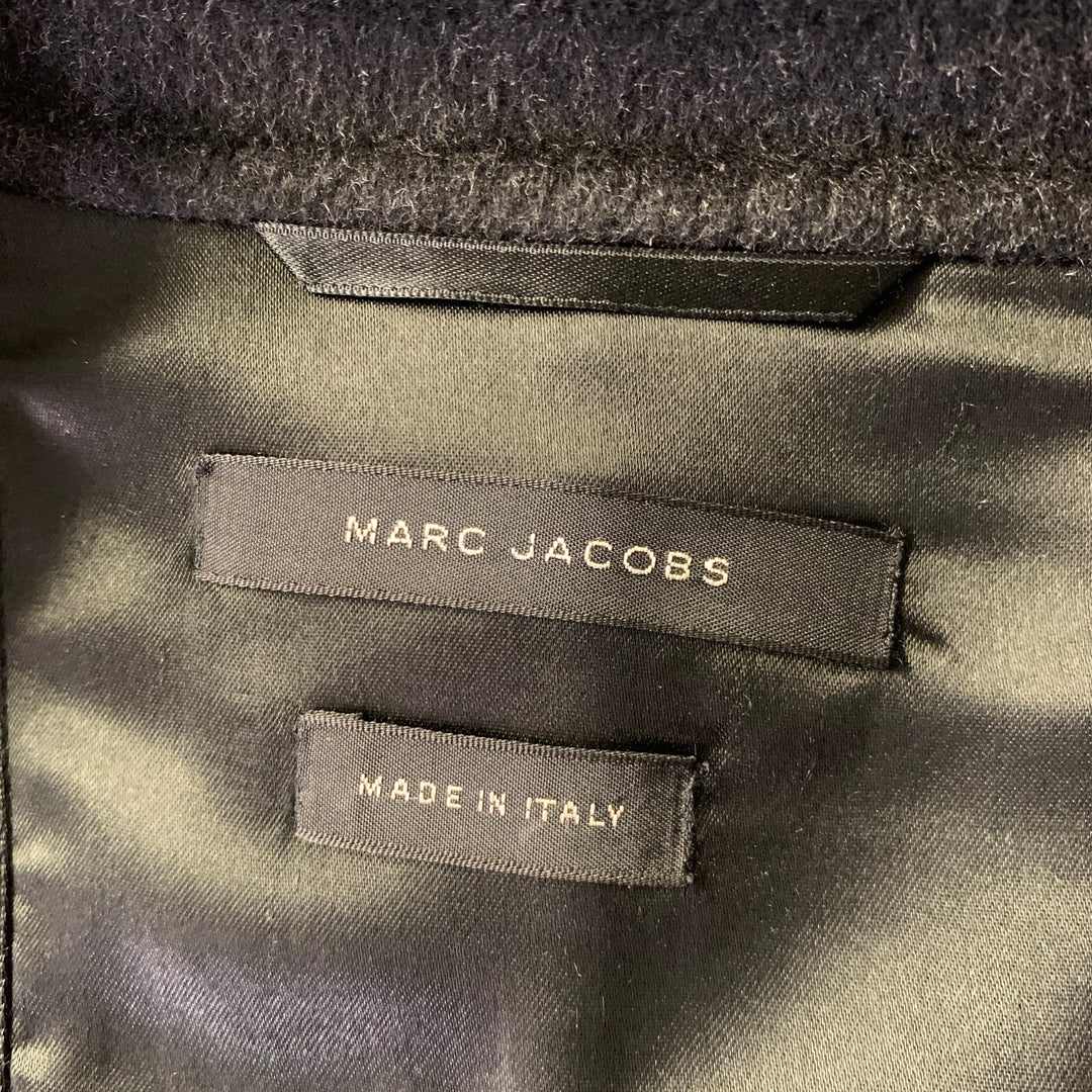 MARC JACOBS Size XL Grey Charcoal Wool Coat