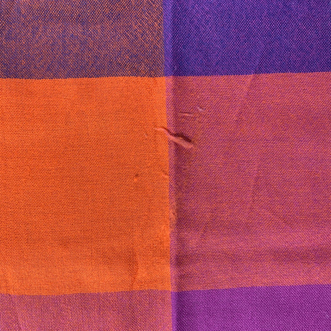 NO BRAND Blue Orange & Red Window Pane Scarves