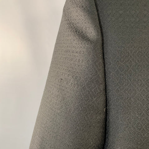 THE KOOPLES Size 42 Black Geometric Wool Blend Shawl Collar Sport Coat