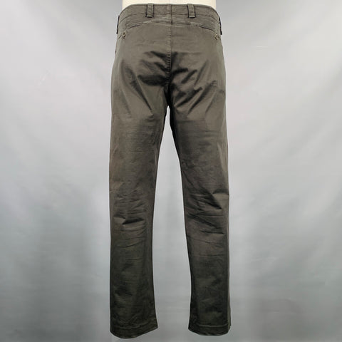 TRANSIT Size 36 Charcoal Grey Cotton Zip Fly Casual Pants