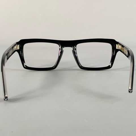 CUTLER AND GROSS Black Silver Acetate Frames Eyewear