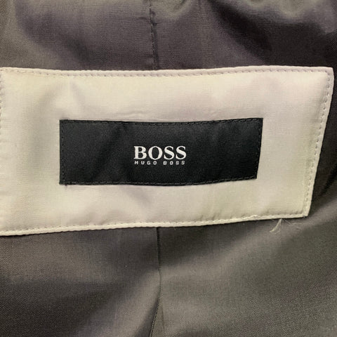 BOSS by HUGO BOSS Size 46 The Task 3 Black Virgin Wool Blend Over Coat