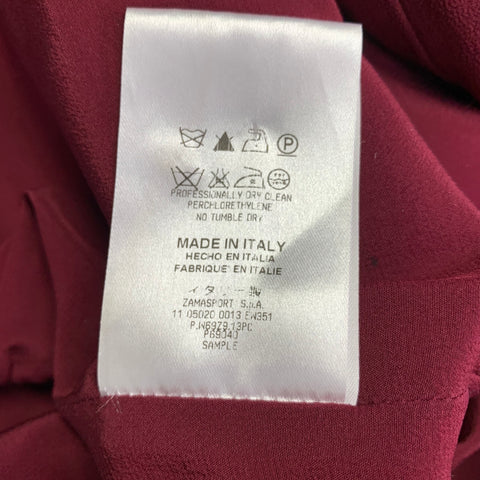 BURBERRY PRORSUM Size M Burgundy Purple Polyester Sheath Cocktail Dress