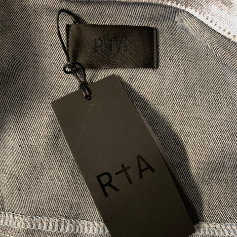 RtA Size S Silver Cotton Elastane Metallic Trucker Jacket