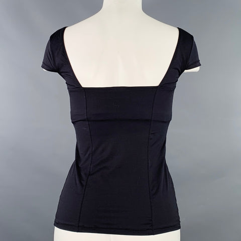 COSABELLA Taille M Top décontracté en nylon noir