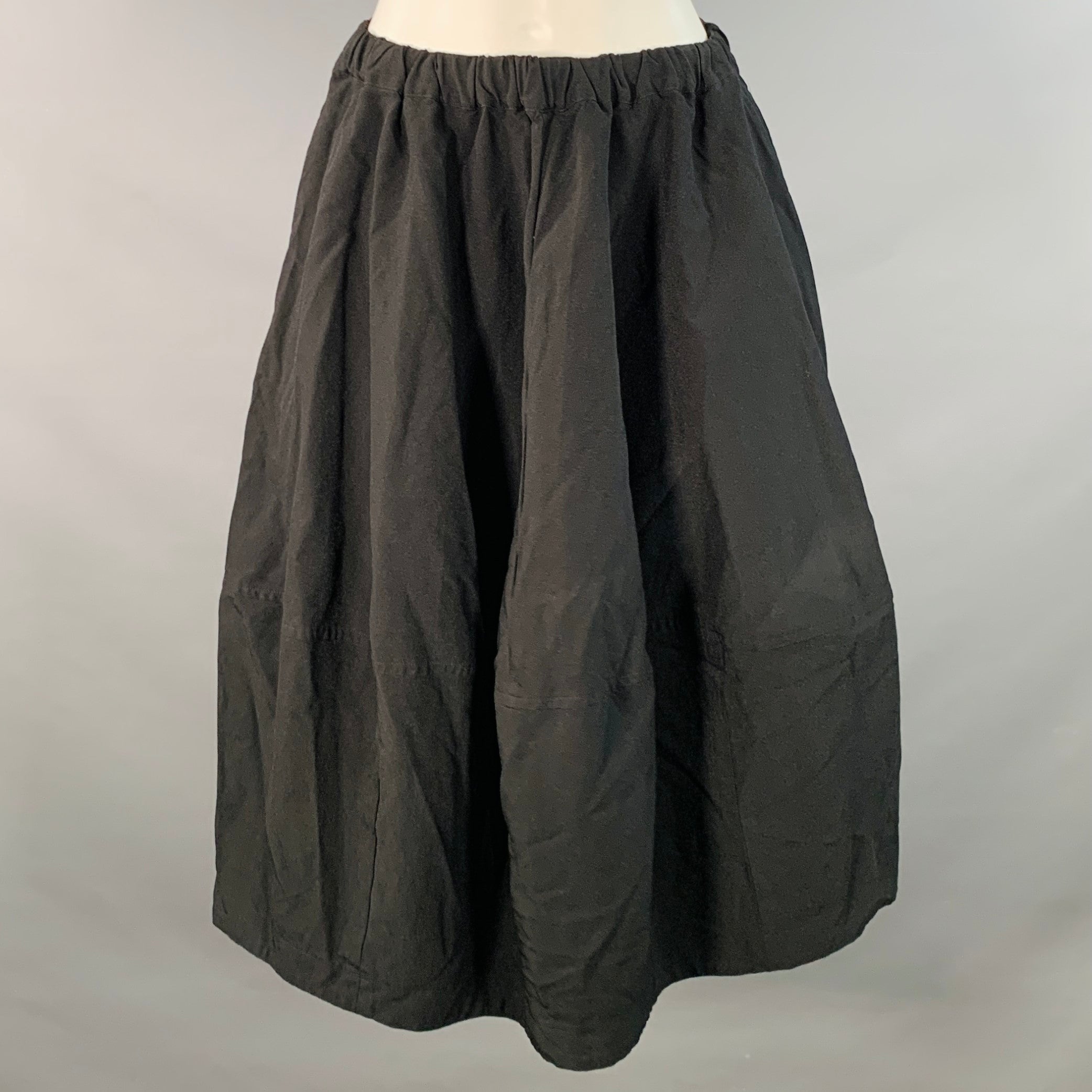 【送料&関税込】CourrA¨ges Skirt In Black Polyester Ellipse mini skirt in black - women - COURRÈGES