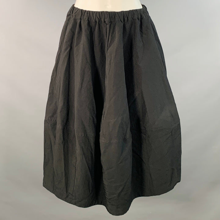 COMME des GARCONS Size XS Black Polyester Elastic Waistband Skirt