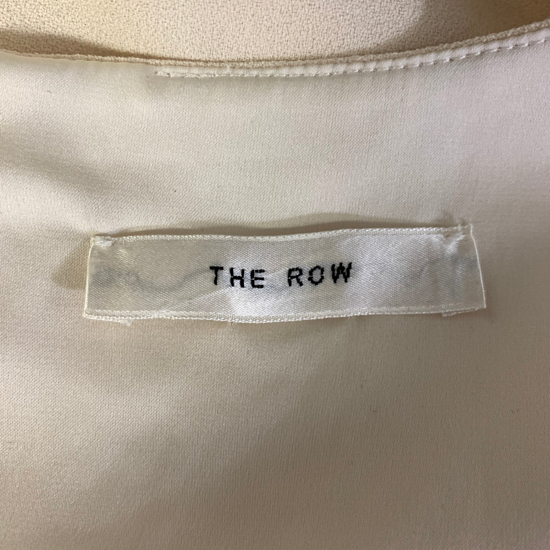 THE ROW Size 2 Cream Viscose  Elastane Tunic Knee-Length Dress