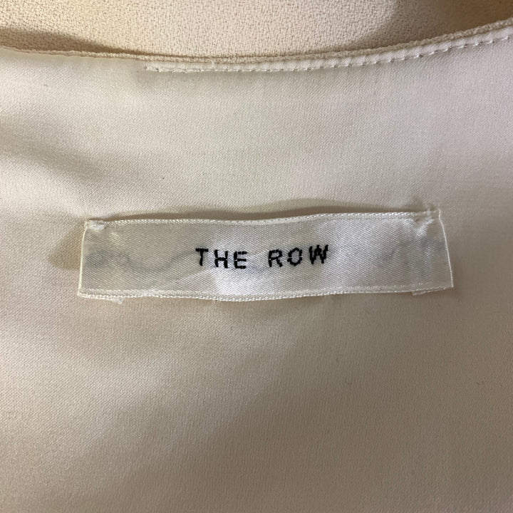 THE ROW Size 2 Cream Viscose  Elastane Tunic Knee-Length Dress