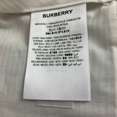 BURBERRY Size 32 Black Wool Tuxedo Dress Pants