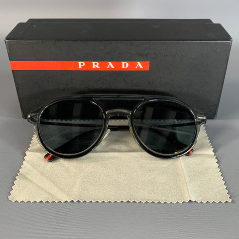 PRADA Black Light Grey SPS 05T P2X-5Z1 Sunglasses & Eyewear
