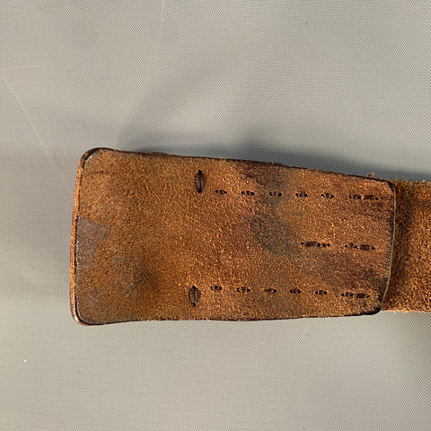 CLOSED Size 36 Brown Textured Leather Belt