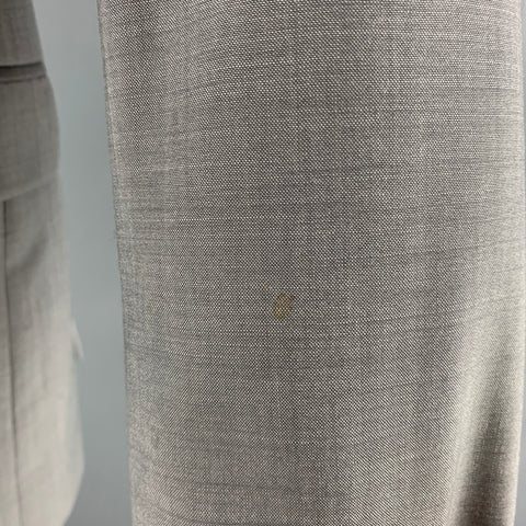 CALVIN KLEIN Taille 38 Manteau de sport à revers cranté en laine grise