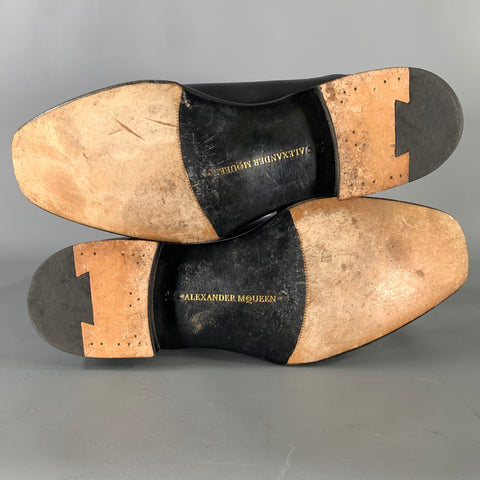 ALEXANDER MCQUEEN Size 8 Black Leather Chelsea Boots