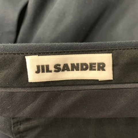 JIL SANDER Size 14  Navy Cotton Cropped Pants
