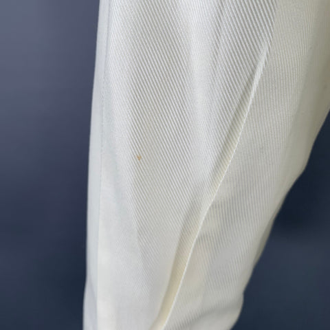 ERMENEGILDO ZEGNA Size M Cream Cotton Button Down Long Sleeve Shirt