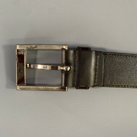 PRADA Size 34 Brown Dark brown Leather Belt