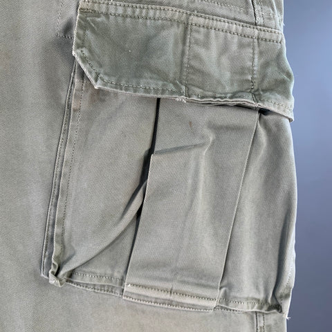 DEPARTMENT FIVE Size 34 Olive Cotton Cargo Jeans