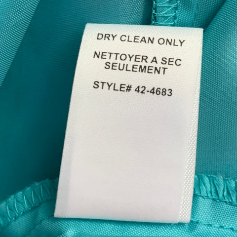 Robe froncée en soie à imprimé animal noir et turquoise NANETTE LEPORE Taille 10