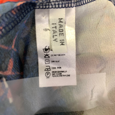 LA PERLA Size 6 Multi-Color Polyester Pleated Halter Dress