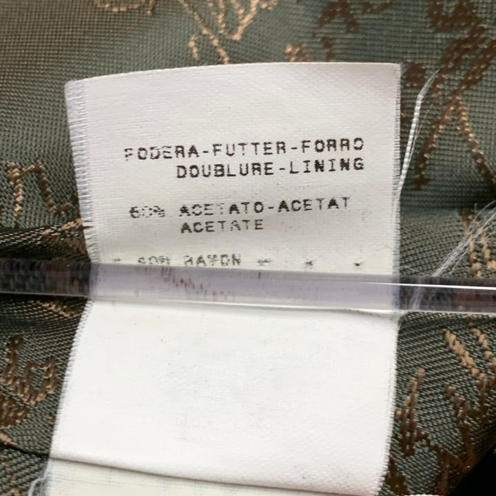 JEAN PAUL GAULTIER Size 6 Beige Wool Single Breasted Skirt Suit