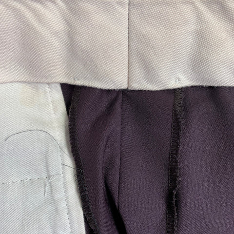 MAISON MARGIELA Size 30 Purple Plum Virgin Wool Flat Front Dress Pants