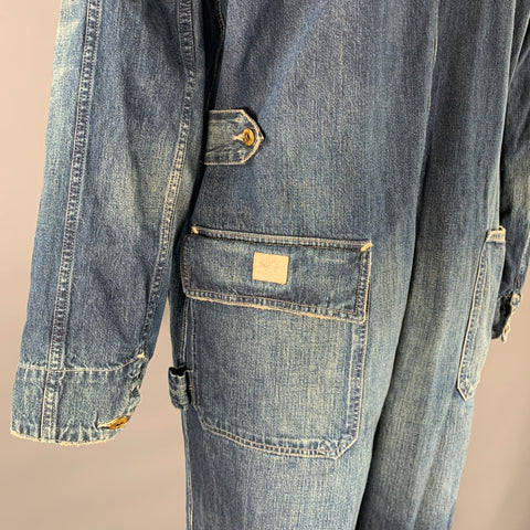 RRL by RALPH LAUREN Size XL Indigo Wash Denim Jumpsuit
