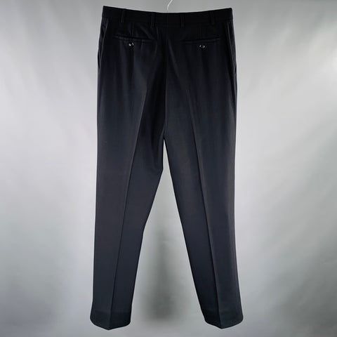 ARMANI COLLEZIONI Pantalon de ville noir à devant plat, Taille 32