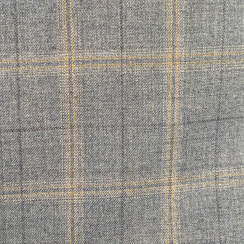 HICKEY FREEMAN Size 48 Regular Blue Grey Plaid Wool Sport Coat