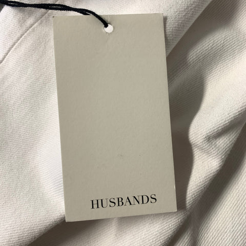 HUSBANDS Size 30 White Cotton Flared Jeans