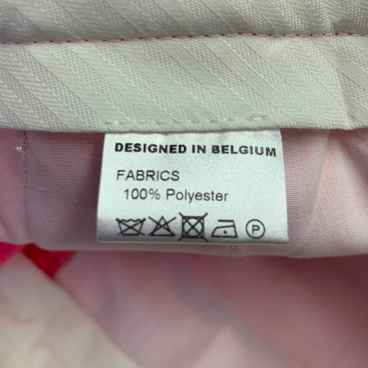 WALTER VAN BEIRENDONCK Size 32 Pink Fuchsia Polyester Flat Front Dress Pants